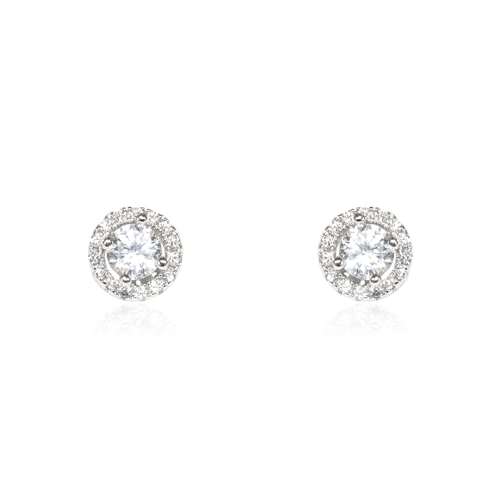 Mondepetit - Orecchini bambini Rotondo Zircone Argento Sterling Mondepetit - Orecchini bambini Rotondo Zircone Argento Sterling