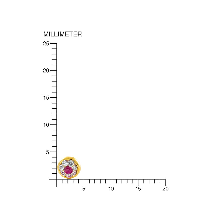 Orecchini Bambini Oro Giallo 9K Chaton Rotondo Zircone e smeraldo sintetico Brillante Orecchini Bambini Oro Giallo 9K Chaton Rotondo Zircone e smeraldo sintetico Brillante