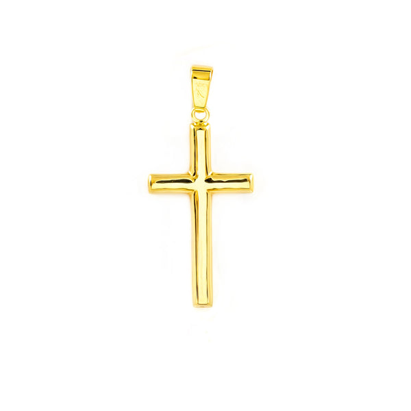 Croce Oro Giallo 18K Rettangolare Brillante 21 x 13 mm