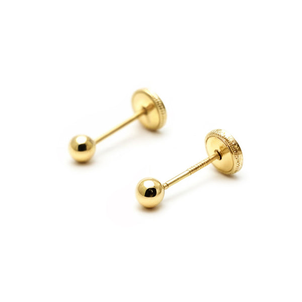 Orecchini con sfera -oro 9kt- | ThinThings Orecchini con sfera -oro 9kt- | ThinThings