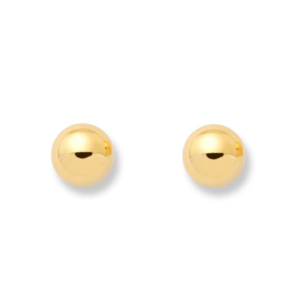 Orecchini mezza sfera 4 mm Oro Giallo 18K