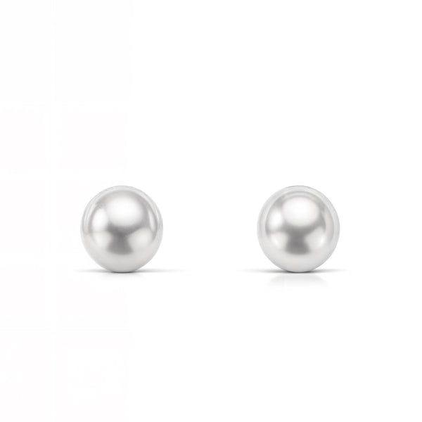 Orecchini bambini ragazza Perla 5 mm Oro Giallo 18K