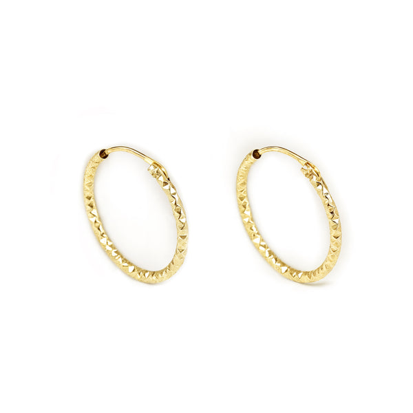 Orecchini Cerchi 15x1.2 mm Oro Giallo 18K