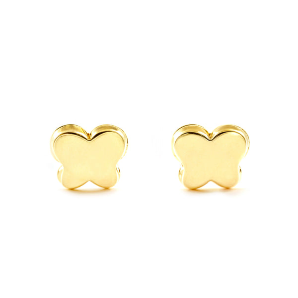Orecchini bambini ragazza Farfalla Oro Giallo 9K