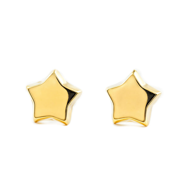 Orecchini ragazza donna Stella Oro Giallo 9K