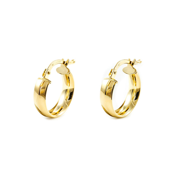 Orecchini Cerchi 13.5x4 mm Oro Giallo 18K