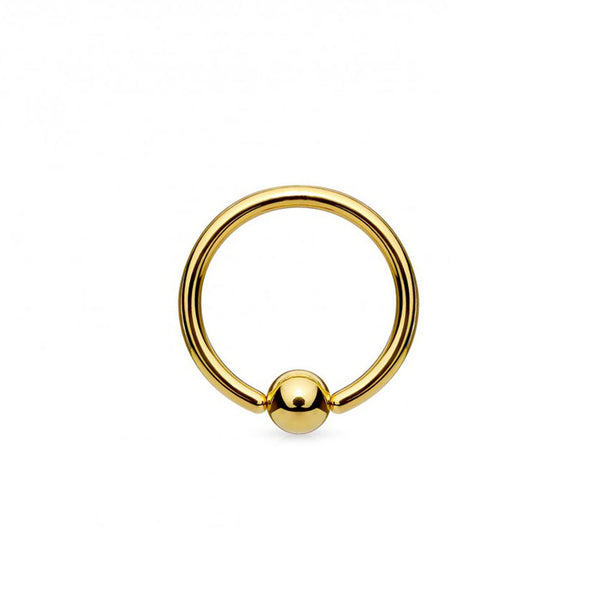 Piercing Oro Giallo 9K Barbell Pallina 4 mm brillante