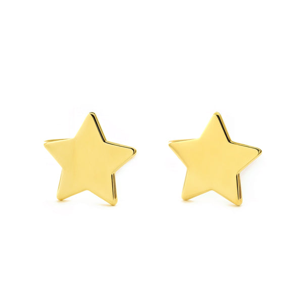 Orecchini ragazza donna Stella Oro Giallo 9K