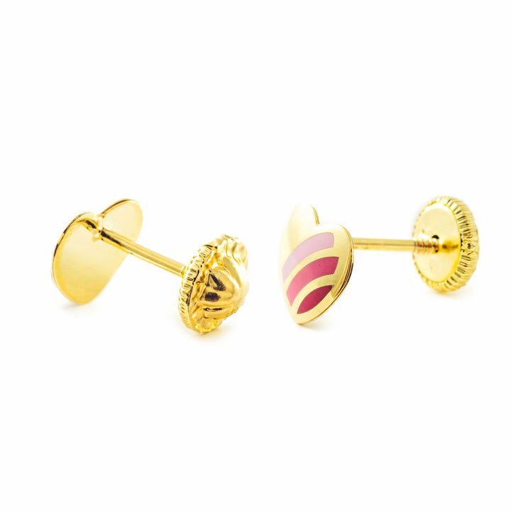 Orecchini Bambina-Ragazza Oro Giallo 9K Rana Smalto Multicolore Brilla Orecchini Bambina-Ragazza Oro Giallo 9K Rana Smalto Multicolore Brilla