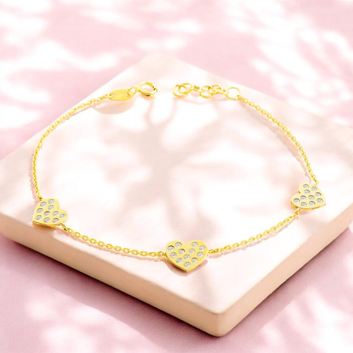 Bracciale in oro giallo con palline - Sari Gold Bracciale in oro giallo con palline - Sari Gold