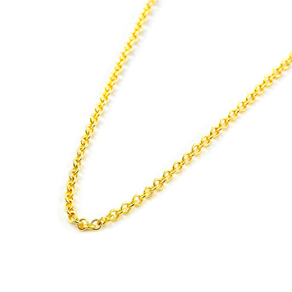 Catena Rolo Oro Giallo 18K Tipo 1 Lunghezza 45 cm Spessore 1 mm