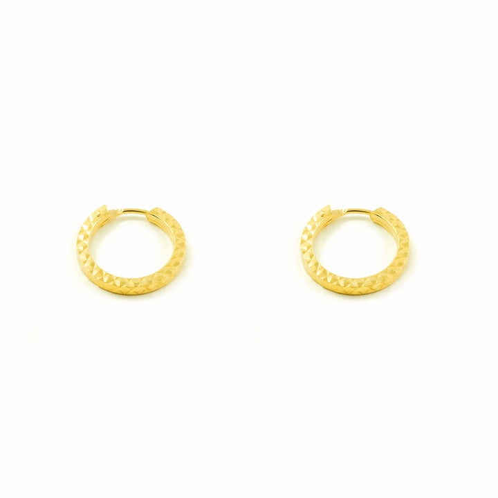 Orecchini in oro giallo 18 carati (18 K) Anelli quadrati intagliati 14 x 1,5 mm - Certificato Garanzia - Mondepetit - 2981, Normal, Oro giallo, Nessuna pietra preziosa Orecchini in oro giallo 18 carati (18 K) Anelli quadrati intagliati 14 x 1,5 mm - Certificato Garanzia - Mondepetit - 2981, Normal, Oro giallo, Nessuna pietra preziosa