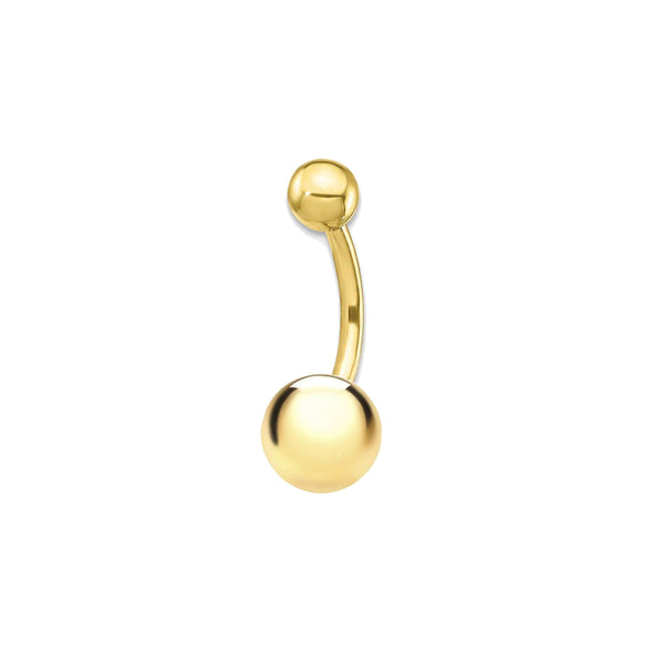 Piercing Ombelico Oro Giallo 9K Sfera 8 mm brillante