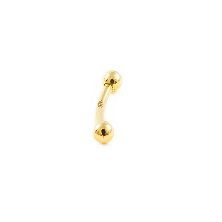 Piercing Oro Ceja bola lisa 3 mm (9kts)