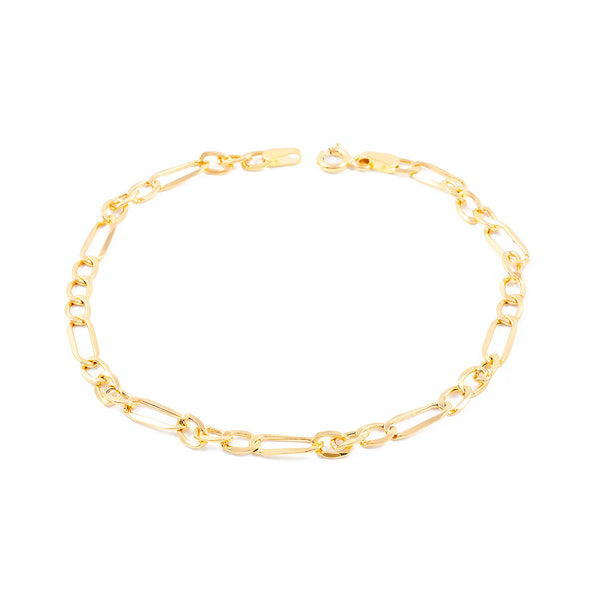 Bracciale Donna Oro Giallo 18K Barbata 3x1 20 cm