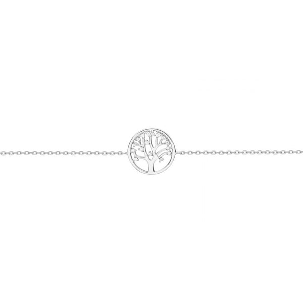 Bracciale donna Albero della Vita Zircone Argento Sterling 925 brillante