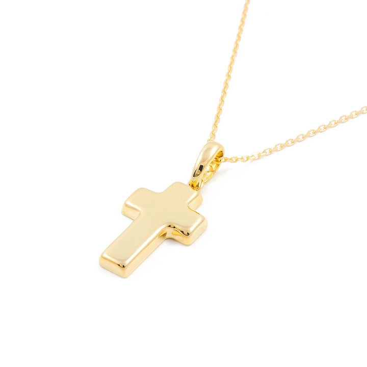 Cruz Oro lisa rectangular