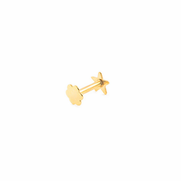 Piercing Oro Giallo 9K Cartilagine Stella Brillante