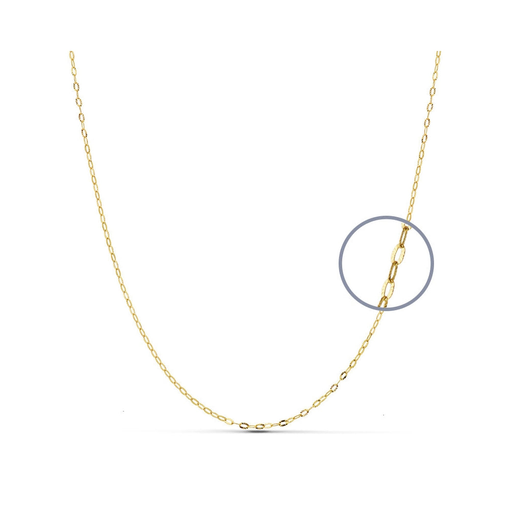 Collana A Catena Oro Giallo Massiccio 1,5 Mm - Lunghezze 40-76 Cm, Chiusura A Moschettone