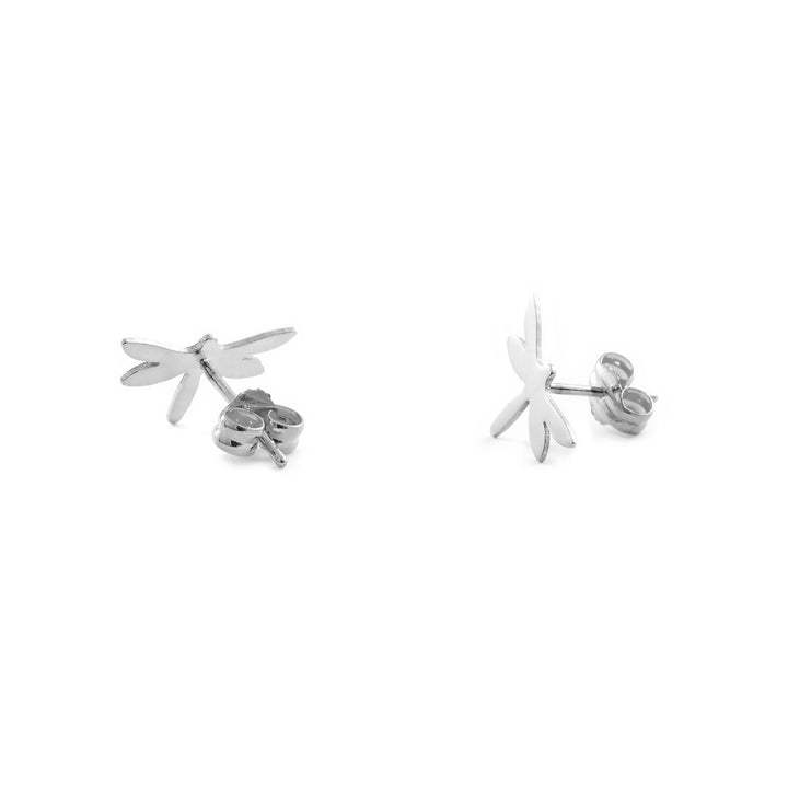 Pendientes plata libelula