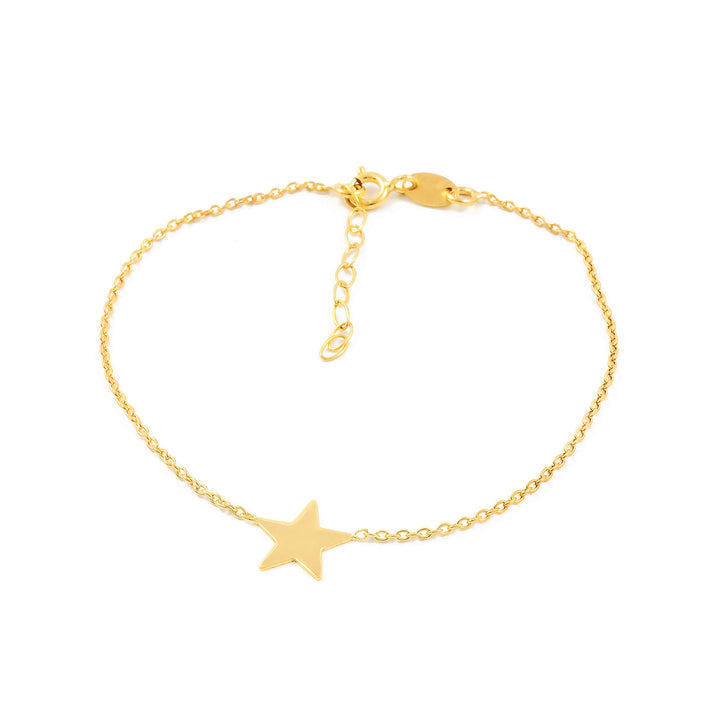 Pulsera Plata Dorada con Estrella