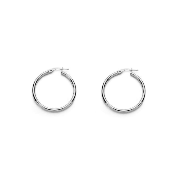 Orecchini Cerchi 24x2 mm Argento Sterling 925 brillante