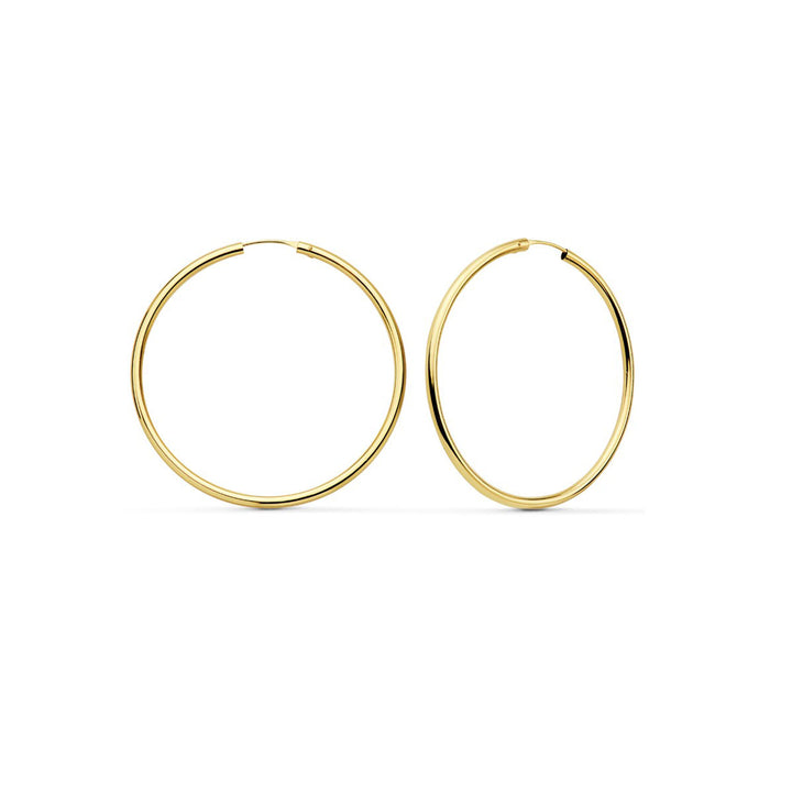 Pendientes Mujer oro Aros lisos 30x1,5 mm