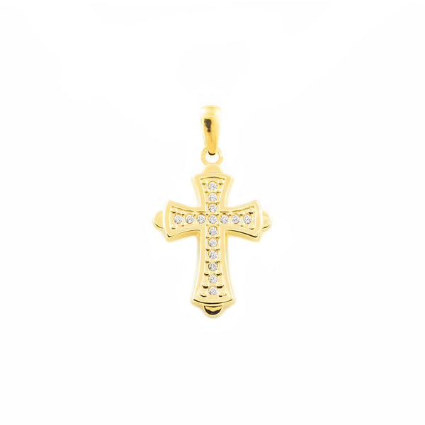 Croce religiosa pendente Rettangolari 20x13 mm Oro Giallo 9K Brillante