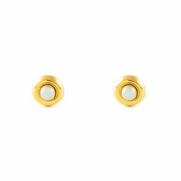 Orecchini bambini ragazza Perla 2.5 mm Oro Giallo 9K