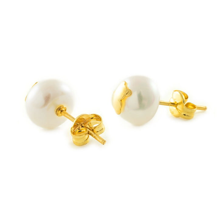 Pendientes oro amarillo niña Perla Osito en brillo             