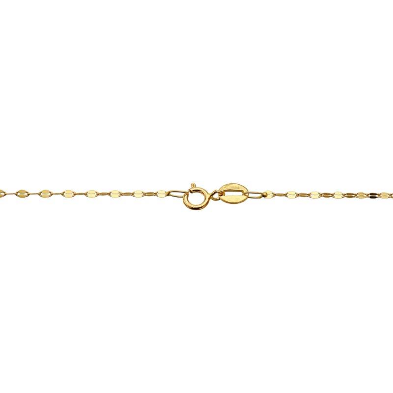 Monde Petit Catena Collana Singapore In Oro Giallo 18K – Lunghezza 50 Cm, Spessore 1,5 Mm, Con Certificato Di Garanzia E Scatola Regalo
