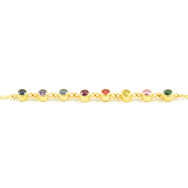 Bracciale Donna Oro Giallo 9K Zirconi Brillanti 18 cm Bracciale Donna Oro Giallo 9K Zirconi Brillanti 18 cm