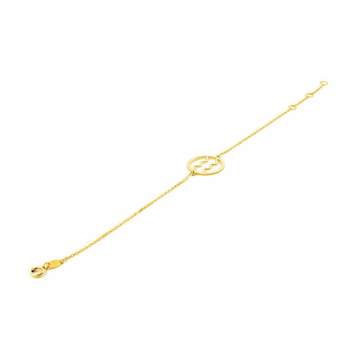 Bracciale Ragazza Oro Giallo 9K Smalto Cuori Rosa Brillante Bracciale Ragazza Oro Giallo 9K Smalto Cuori Rosa Brillante