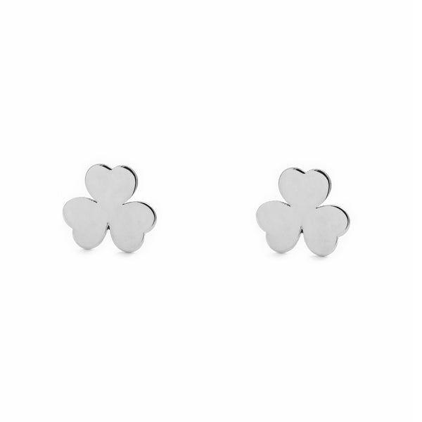 Orecchini Trifoglio Argento Sterling 925 brillante