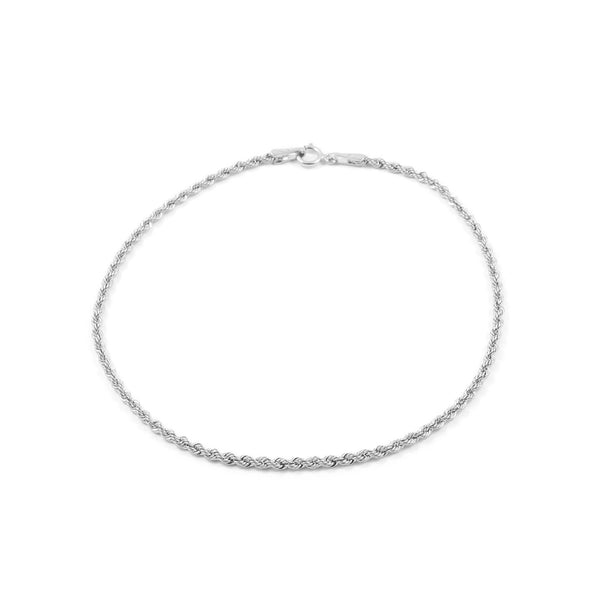 Bracciale Donna Oro Bianco 18K Salomonico 18 cm