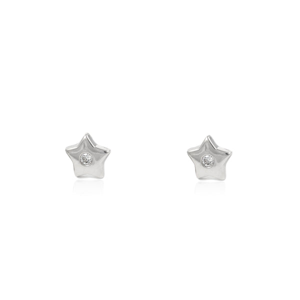 Orecchini Stella Zircone Argento Sterling 925 brillante