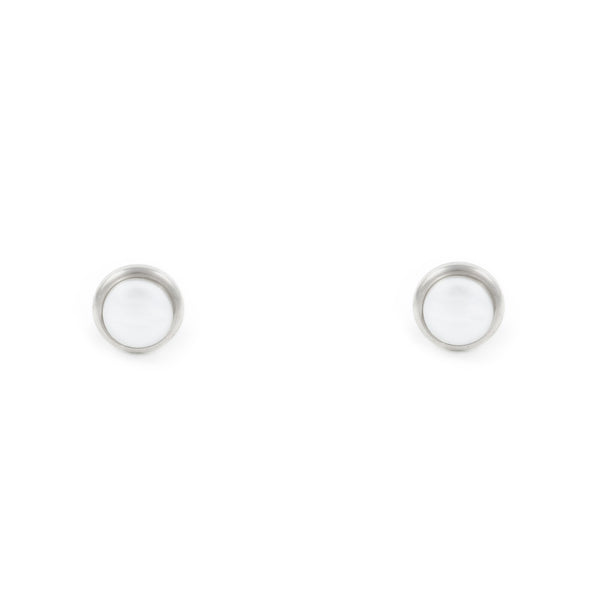 Orecchini Perla Shell 6 mm Argento Sterling 925 brillante