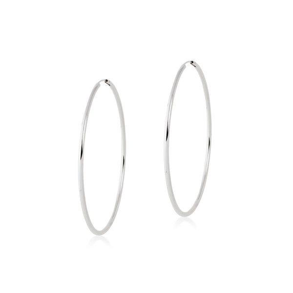 Orecchini Cerchi 50x2 mm Argento Sterling 925 brillante