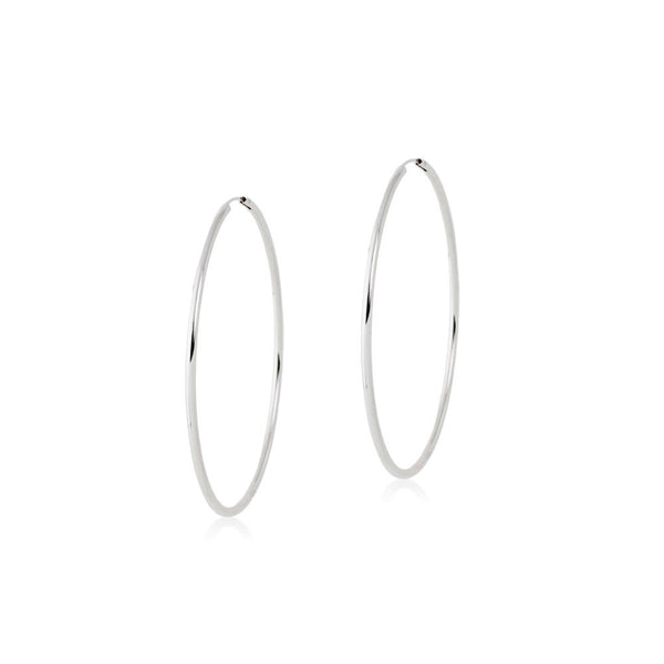 Orecchini Cerchi 40x2 mm Argento Sterling 925 brillante