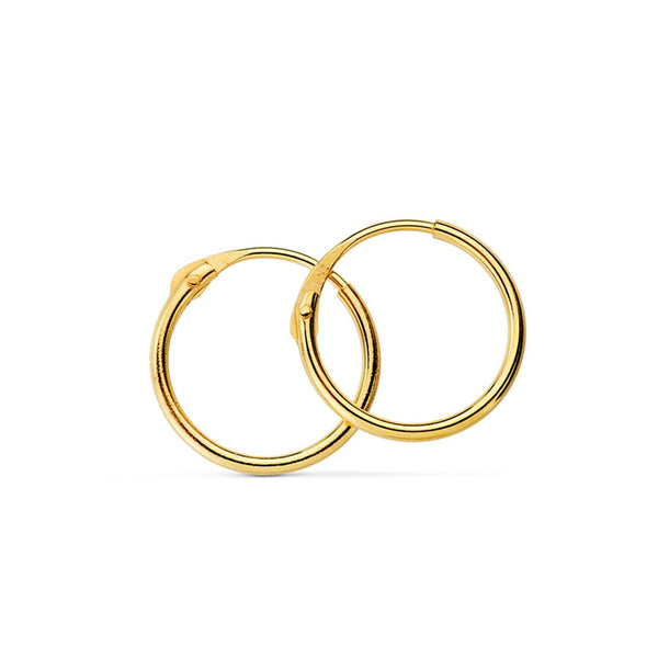 Orecchini Cerchi 14x1.5 mm Oro Giallo 18K