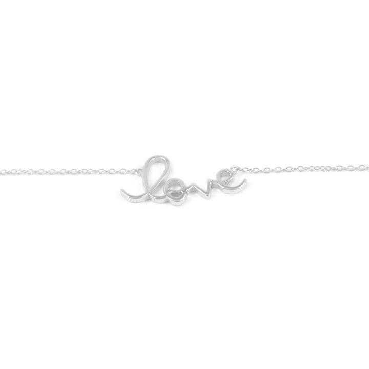 Collar Plata con "Love"