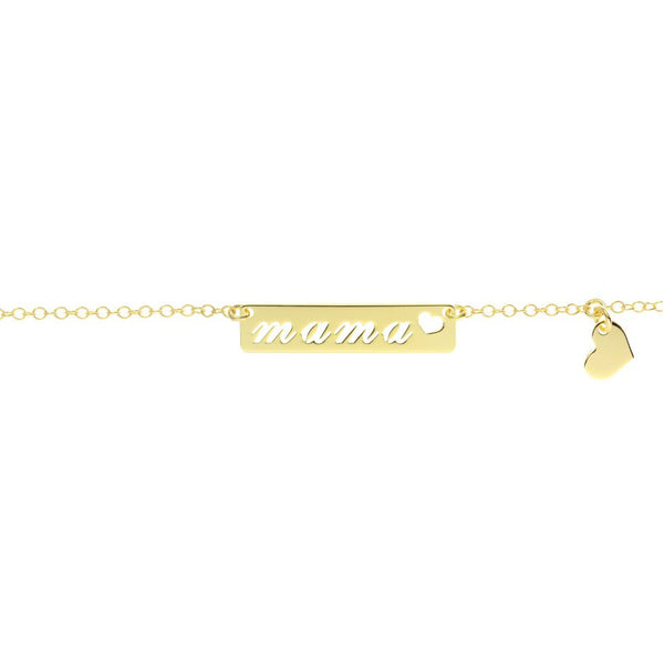 Bracciale Mama Argento Sterling 925 brillante dorato