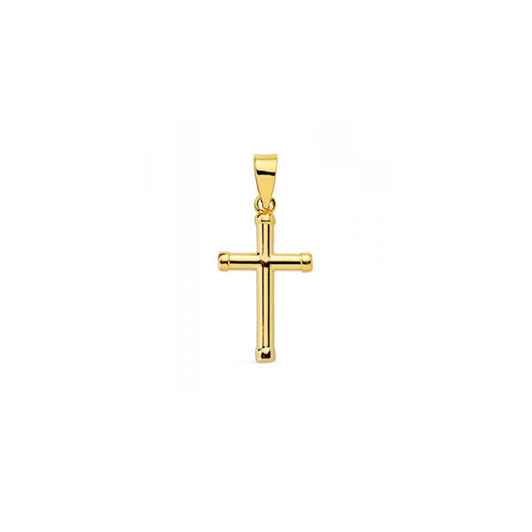 Croce religiosa pendente 12x8 mm Oro Giallo 18K Brillante