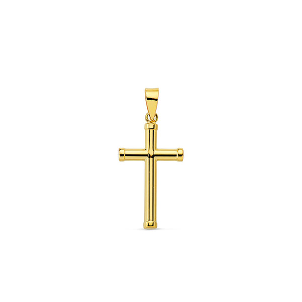 Croce religiosa pendente 16x10 mm Oro Giallo 18K Brillante