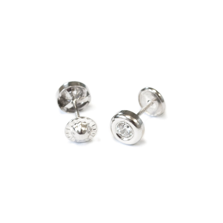 Pendientes Plata Bebe o niña Redondo 3 mm