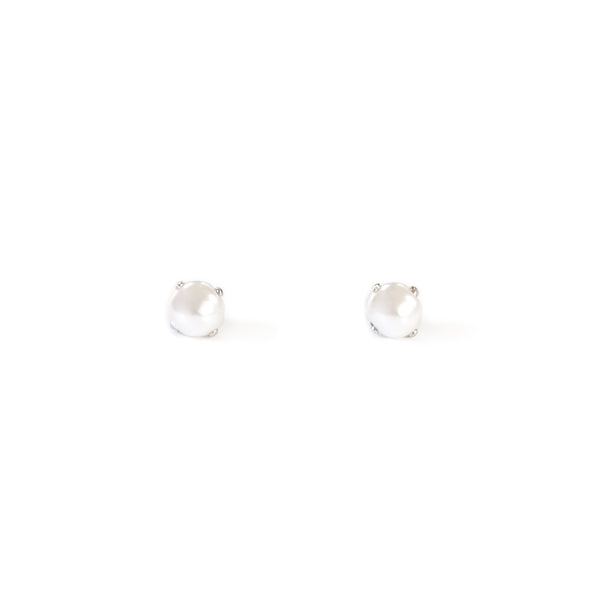 Orecchini Perla 4 mm Argento Sterling 925 brillante