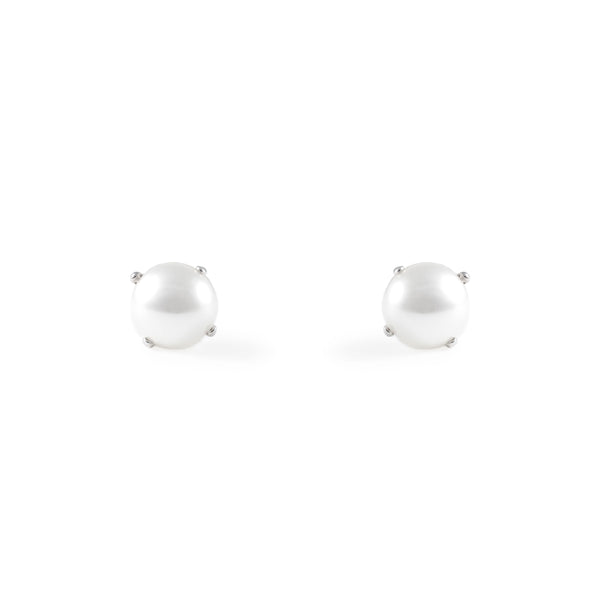 Orecchini Perla 6 mm Argento Sterling 925 brillante