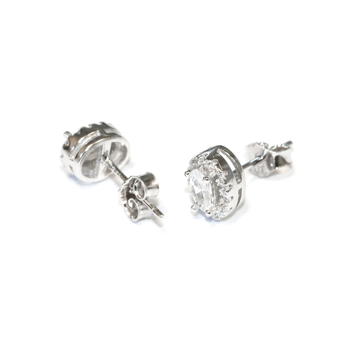 Pendientes Plata Ovales con orla