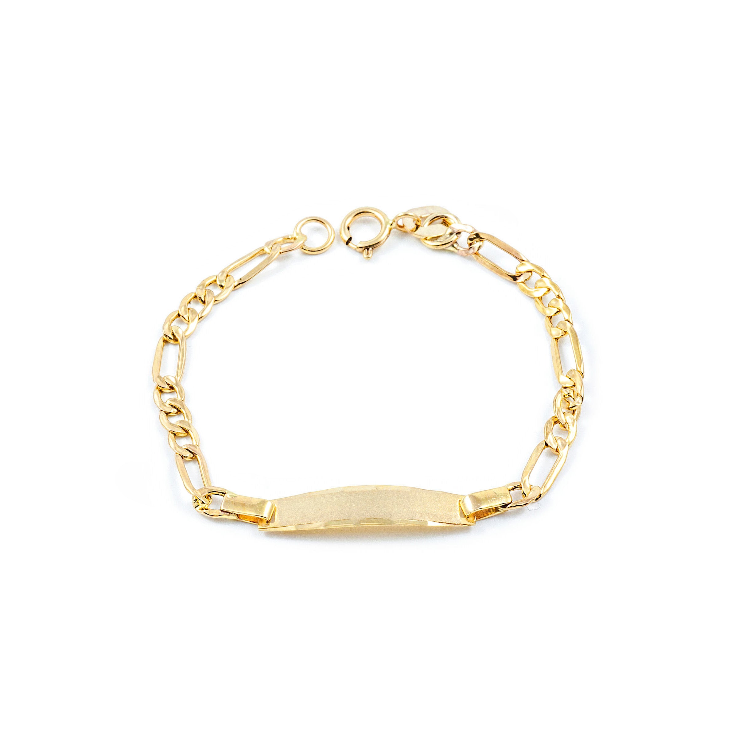Bracciale Ragazza Oro Giallo 9K Personalizzata Schiava Bracciale Ragazza Oro Giallo 9K Personalizzata Schiava