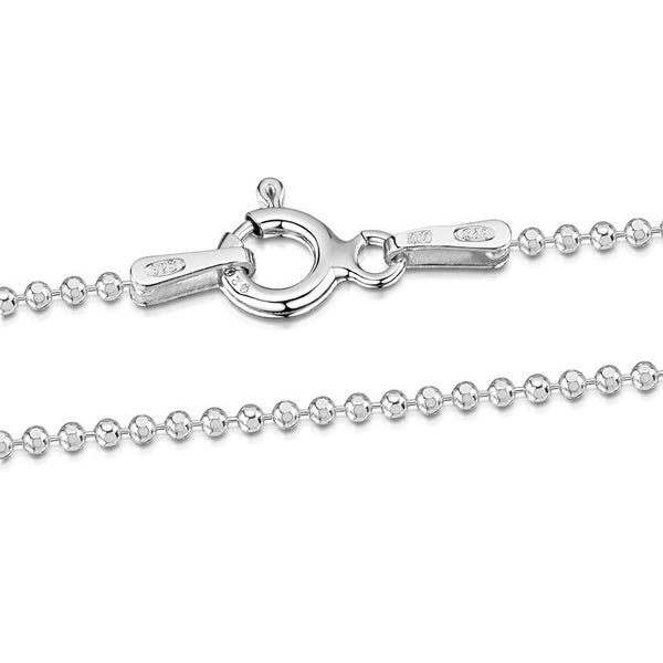 Catena Sfera Sfera Argento Sterling 925 (45 cm)